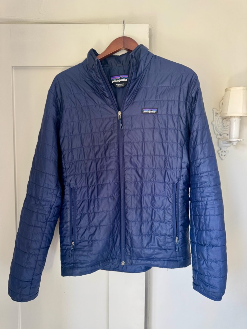 Patagonia Men’s Deep Blue Lightweight Navy Nano Puff Puffy Quilted Puffer Jacket